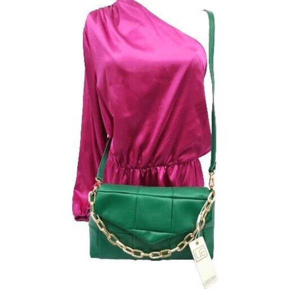 Urban expressions handbag crossbody Green Botton Up Sz Small Claudine Purse New - Picture 6 of 16
